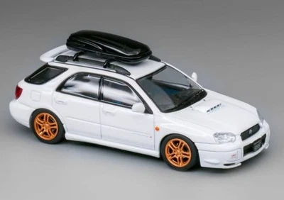 SUBARU Impreza WRX Sti - Waggon - 8th Gen  - pearl white - Furuya 1:64 - Immagine 1 di 4