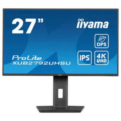IIYAMA 27" ProLite IPS 4K 60Hz 4ms Monitor 16:9 1:1300 HDMI Black XUB2792UHSU-B6 - Image 1 of 3