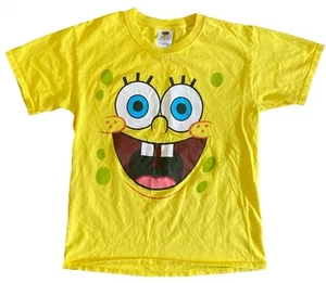 Spongebob Squarepants AOP Face T Shirt - 2013 Nickelodeon TV, Kids Youth Sz L - Picture 1 of 12