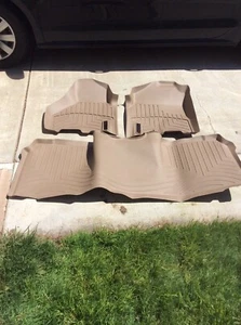 WeatherTech FloorLiner for Dodge Ram 2500/3500 Mega - 10-12 - 1st/2nd Row Tan - Picture 1 of 4