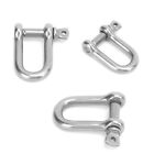 M6 Straight D Shackle Short Stainless Steel D Rigging Shackle Hooks Boat Rig Gs0