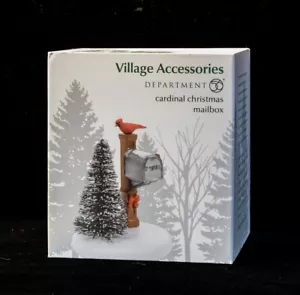 DEPT. 56 ORIGINAL SNOW VILLAGE NEW CARDINAL CHRISTMAS MAILBOX - Picture 1 of 1