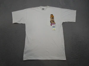 VTG 90s Bike Naked USA For a Good Time Pocket T-Shirt SZ XL Pinup Girl NEW Read - Picture 1 of 13