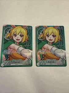 ONE PIECE CARD GAME- ALT ART 0P08-021-CARROT X 2-OP08- NM/MT- TWO LEGENDS - Picture 1 of 5