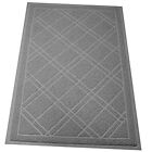  Universal Door Mat, Plaid Design - 35 x 23 - Anti Slip, 35x23 (1 Pack) Grey
