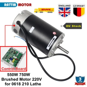 【UK】750W 550W Brushed Motor 220V 6000rpm For Mini Lathe 210 8"x16" 7"x14" 0618 - Picture 1 of 21
