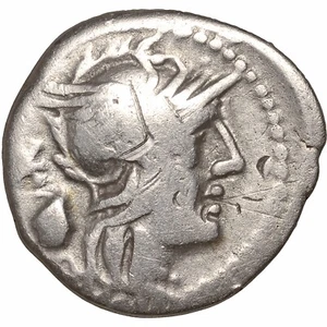 Moneda República Romana 126 A.C. Casio Denario Plata (KA61-) - Imagen 1 de 2