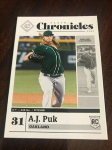 2020 CHRONICLES RC A.J. PUK OAKLAND ATHLETICS ROOKIE - B4519 - Picture 1 of 2