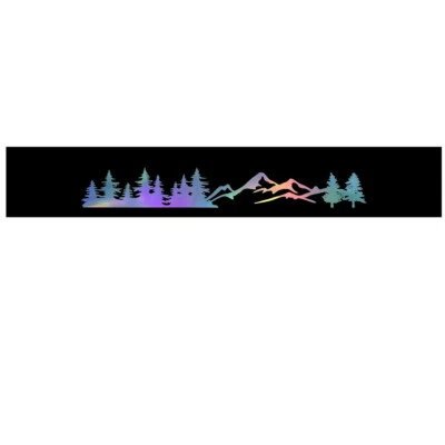 Calcomanía parasol delantero trasero coche ventana árbol montaña pegatina decoración Foto 1 de 4