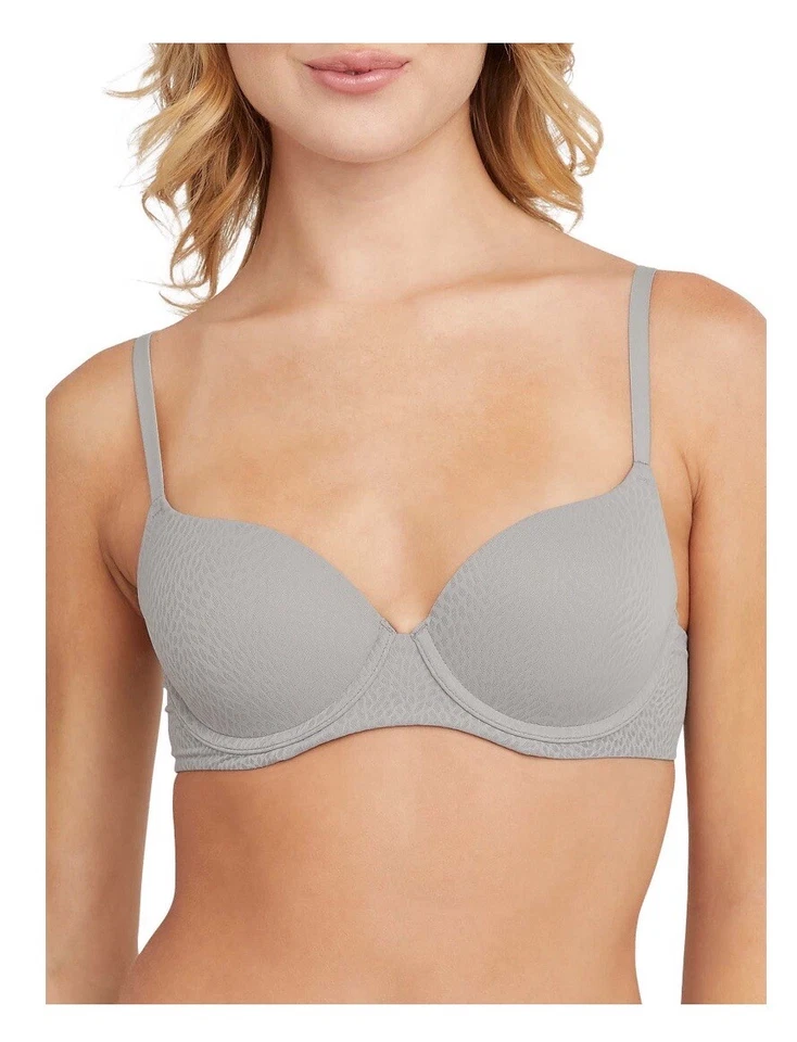 Women's HANES COMFORT FLEX FIT UNDERWIRE EASYWIRE T-SHIRT BRA Grey Size 3XL