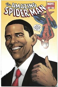 Amazing Spiderman '09 583 2nd print Obama Cover NM I4 - Picture 1 of 1