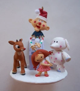 Charlie in Box, rosa gefleckter Elefant, Puppe ORNAMENT Misfit Toys Rudolph Co. LP - Bild 1 von 14