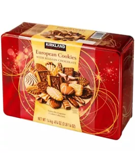 Kirkland Signature European Cookies Belgian Chocolate Assortment Biscuit 49.4 Oz - Picture 1 of 5