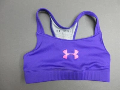 SUJETADOR DEPORTIVO UNDER ARMOUR TALLA XS (4-5) NIÑAS PÚRPURA INALÁMBRICO SIN RELLENO 2H Foto 1 de 4