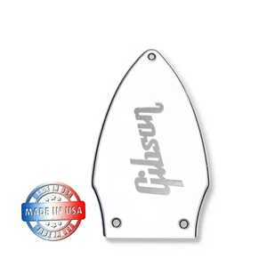 3 Ply White Truss Rod Cover for Epiphone Kirk Hammett Flying V + Chrome Decal - Picture 1 of 5