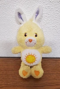 Plush Care Bears Funshine Bear with Rabbit Ears - 9" Tall (Including Ears) - Picture 1 of 3