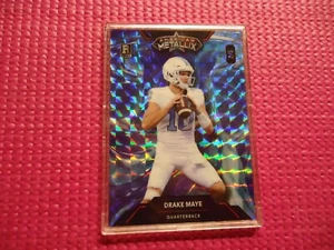 2023 wild card american metallix football RC DRAKE MAYE BLUE HOLO SP 2/5 - Picture 1 of 2