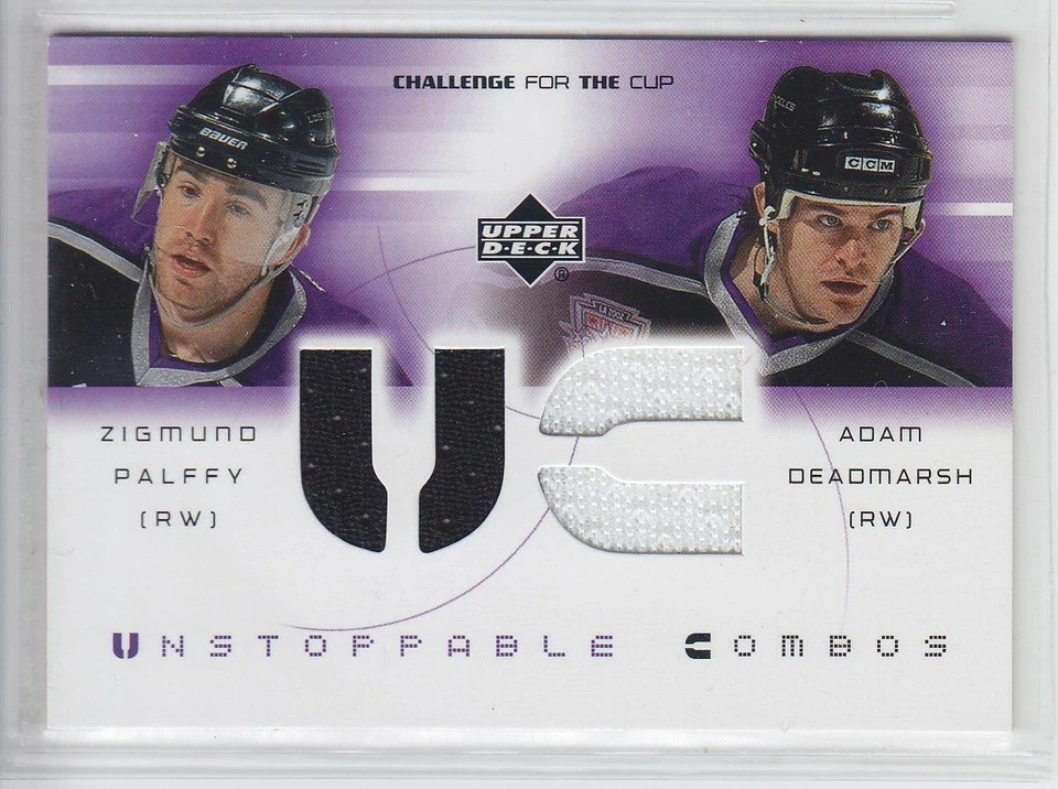 2001-02 UD CHALLENGE CUP PALFFY DEADMARSH JERSEY DUAL GAME USED UNSTOPPABLE King - Image 1 of 1