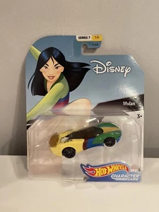 RARE DISNEY HOT WHEELS MULAN Character Cars PIXAR IMPORT Car Toy Girls Princess - Picture 1 of 2