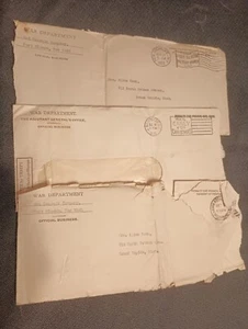 3 Post WWI WAR DEPARTMENT Letters 1920 Correspondence - Picture 1 of 15