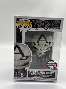 Funko Pop Vinyl Marvel Venom Poison Captain America #856 brand new - Picture 1 of 2