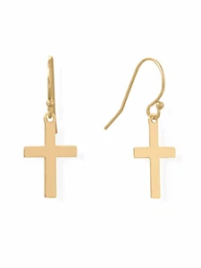 Small Cross Earrings 14k Gold-filled - Picture 1 of 1
