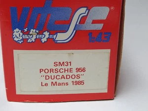 PORSCHE 956 "DUCADOS" LE MANS 1985 Pareja-Lässig-Regout 1:43 Vitesse + Stickers - Imagen 1 de 5