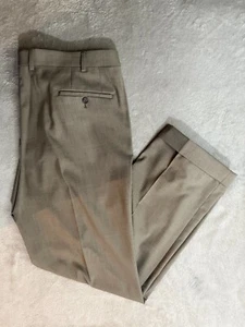 Pantalones de vestir Lauren Ralph Lauren para hombre talla 40/30 beige puños plisados rectos polo - Imagen 1 de 11