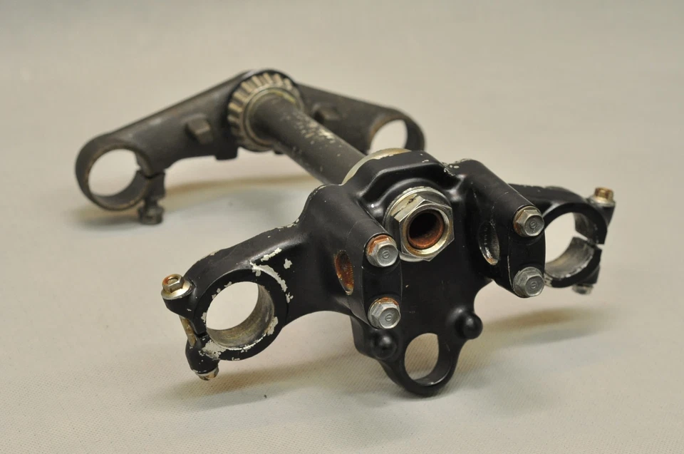 1982 Honda CX500 Turbo CX500T CX500TC Triple Tree Clamp Upper Lower Bar Stem - Image 1 of 4