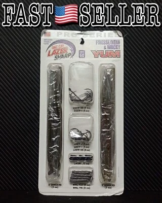 Набор рыболовный Eagle Claw Lazer Sharp серии Pro Fitnesse упаковка 60 шт. Neko Wacky - Изображение 1 из 4