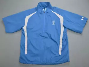 Under Armour Golf Mens Blue Short Sleeve 1/4 Zip Pullover DNA Jacket Size S TPC - Picture 1 of 12