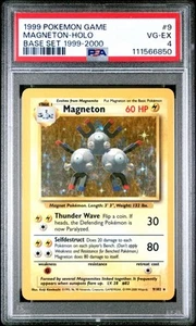 PSA 4 - Pokemon Base Set Magneton - 4th Print - 1999-2000 - 9/102 - POP 2 - Bild 1 von 2