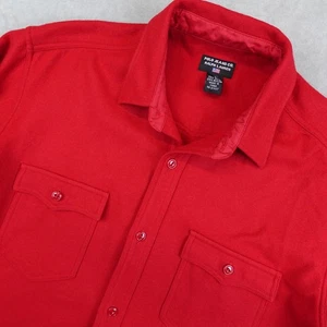 De Colección Polo Jeans Ralph Lauren Gamuza Camisa Para Hombres Grande Rojo Lana Franela Bolsillos - Imagen 1 de 10