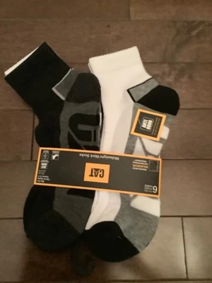 Nuevo Hombre CAT Pack 6 Calcetines Hombre Zapato Talla 8-12 Foto 1 de 3