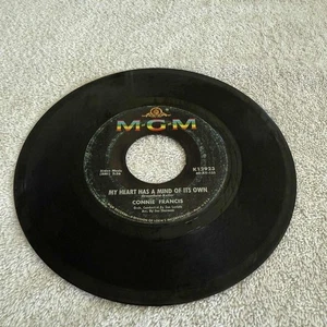 Connie Francis Vinyl Records My Heart Has A Mind Of Its Own 45 RPM 7 inch Black - Imagen 1 de 6