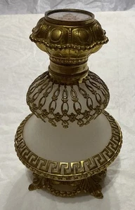 White Opaline Glass Perfume Bottle With Ormolu? - Picture 1 of 16