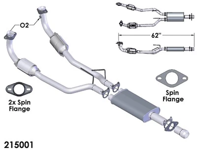 Catalytic Converter for 1989-1990 Mercury Cougar LS - Image 1 of 2