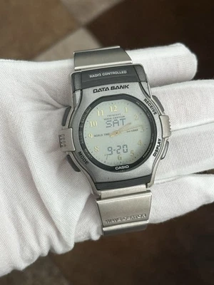 Rare Vintage Casio Twincept Wave Ceptor FKT-2000 Men’s Ana-Digi Atomic Watch JDM - Image 1 of 4