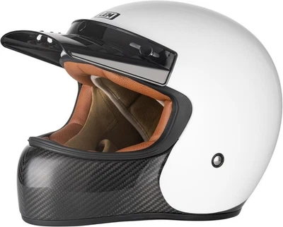 Casco de moto LEM Full Face grande 59-60 cm blanco carbono Foto 1 de 4