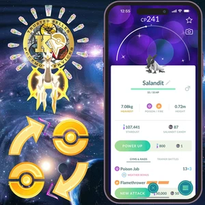 Pokémon PTC Go🌟Shiny Salandit—Male🌟80k Stardusts🌟Digital Delivery♻️ - Bild 1 von 1