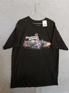 Classic Muscle Car Mens T-Shirt Black Large Street Legal Cotton - Picture 1 of 9