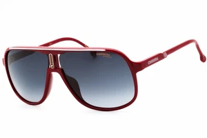 CARRERA 1047/S 0C9A 9O Sunglasses Red Frame Dark Grey Shaded Lenses 62mm - Imagen 1 de 4