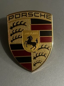 Porsche Emblem Badge 9P1853601 OEM Used Good Condition - Picture 1 of 3