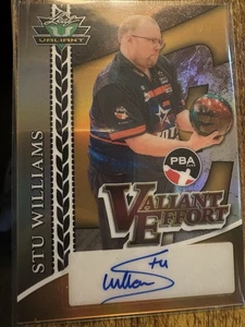 2025 Leaf PBA Eclectic Stu Williams Valiant Effort 1/1 Gold - Bild 1 von 3