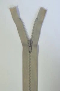 53cm OPEN ENDED CHUNKY ZIP - GREY - Picture 1 of 3