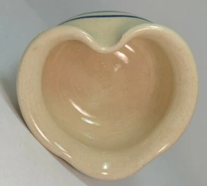 Marshall Pottery Hand Thrown Pottery Heart Bowl Trinket Dish Signed 2" Tall - Picture 1 of 12