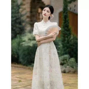 Womens Chinese Cheongsam Improved Young Girl Temperament Party Dress - Picture 1 of 19
