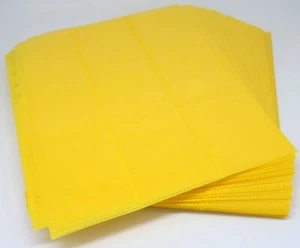 50 Docsmagic.de 18-Pocket Pages Yellow - Sideloading - 11 Holes - MTG PKM YGO -  - Bild 1 von 3