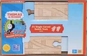 Thomas & Friends Wood Track - 3 1/2" Switch Track - 2 pcs 99910 LC NEW - Picture 1 of 3