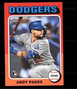 2024 Topps Heritage High Number #696 Andy Pages Los Angeles Dodgers RC - Picture 1 of 1